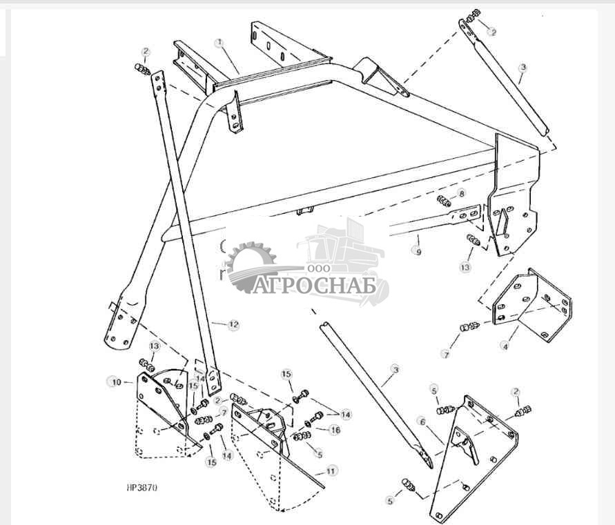 Auger Swivel Support And Braces 